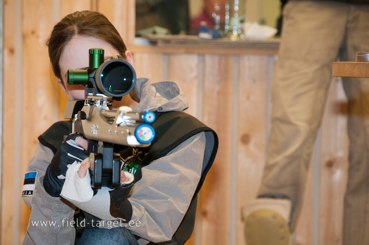 Kristin Antsmäe, Steyr LG 110 Field Target, Nikko Stirling Diamond 10-50x60, JSB Exact 4.52